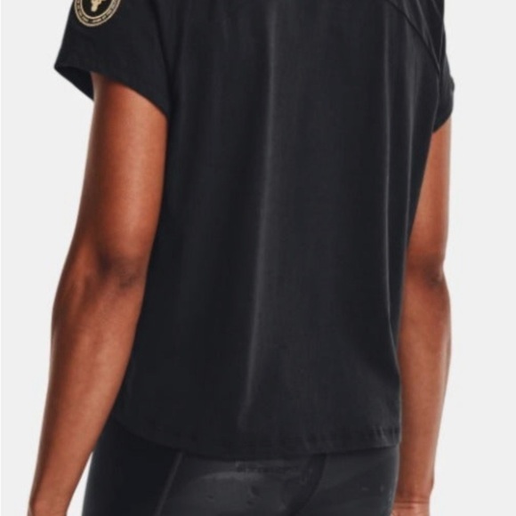 Under Armour UA Women's Project Rock Veterans Day T Shirt. Black. Size: Large - Picture 7 of 7